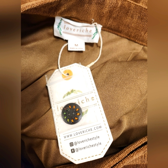 LoveRiche Corduroy Skirt NWT - Picture 4 of 5